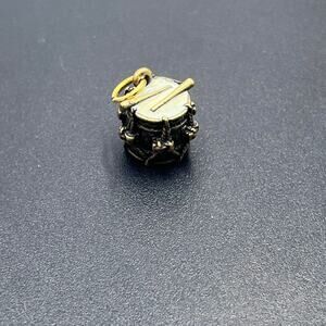 Joan Rivers Vintage Gold Tone Snare Drums DrumSticks Instrument Charm and